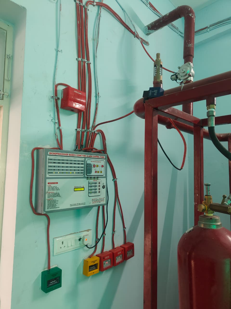 Fire safety system setup